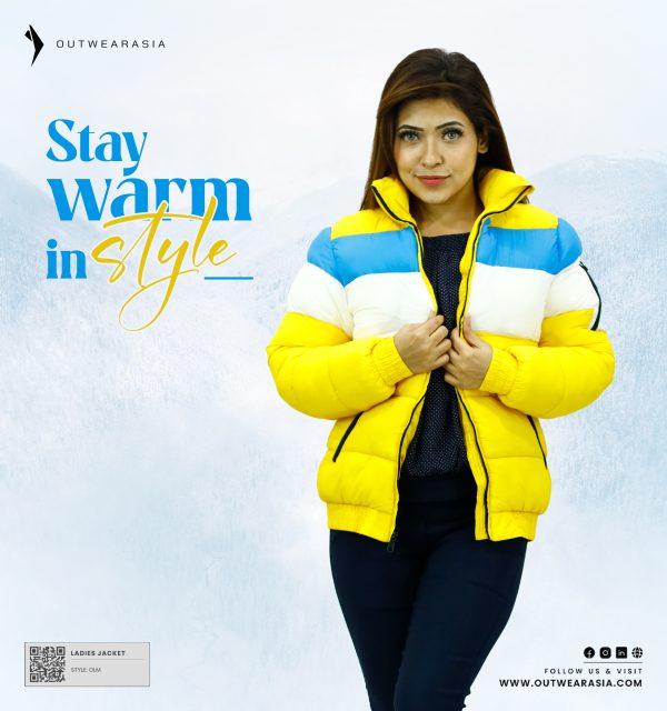 Ladies Multicolor Stylish Winter jacket- OLMCJ-5