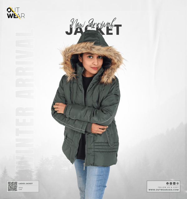 Premium Winter Ladies Jacket With Fa Hood-LIVIA