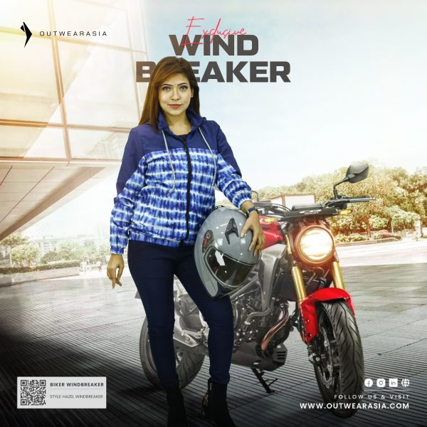 Outwear Ladies High Quality Premium Windbreaker For Lady Biker Hazel
