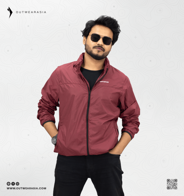 Windbreaker Travel Jacket with Portable Bag